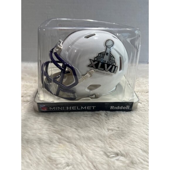 Riddell NFL Super Bowl Xlvii New Orleans Commemorative Speed Mini Football Helme - Picture 1 of 6